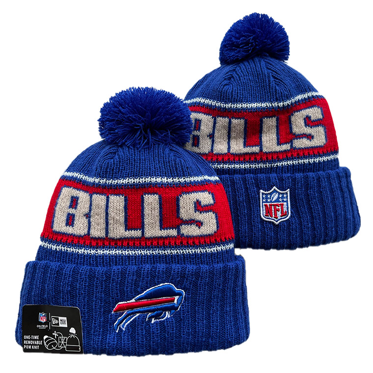 Buffalo Bills Cuffed Knit Hat with Pom