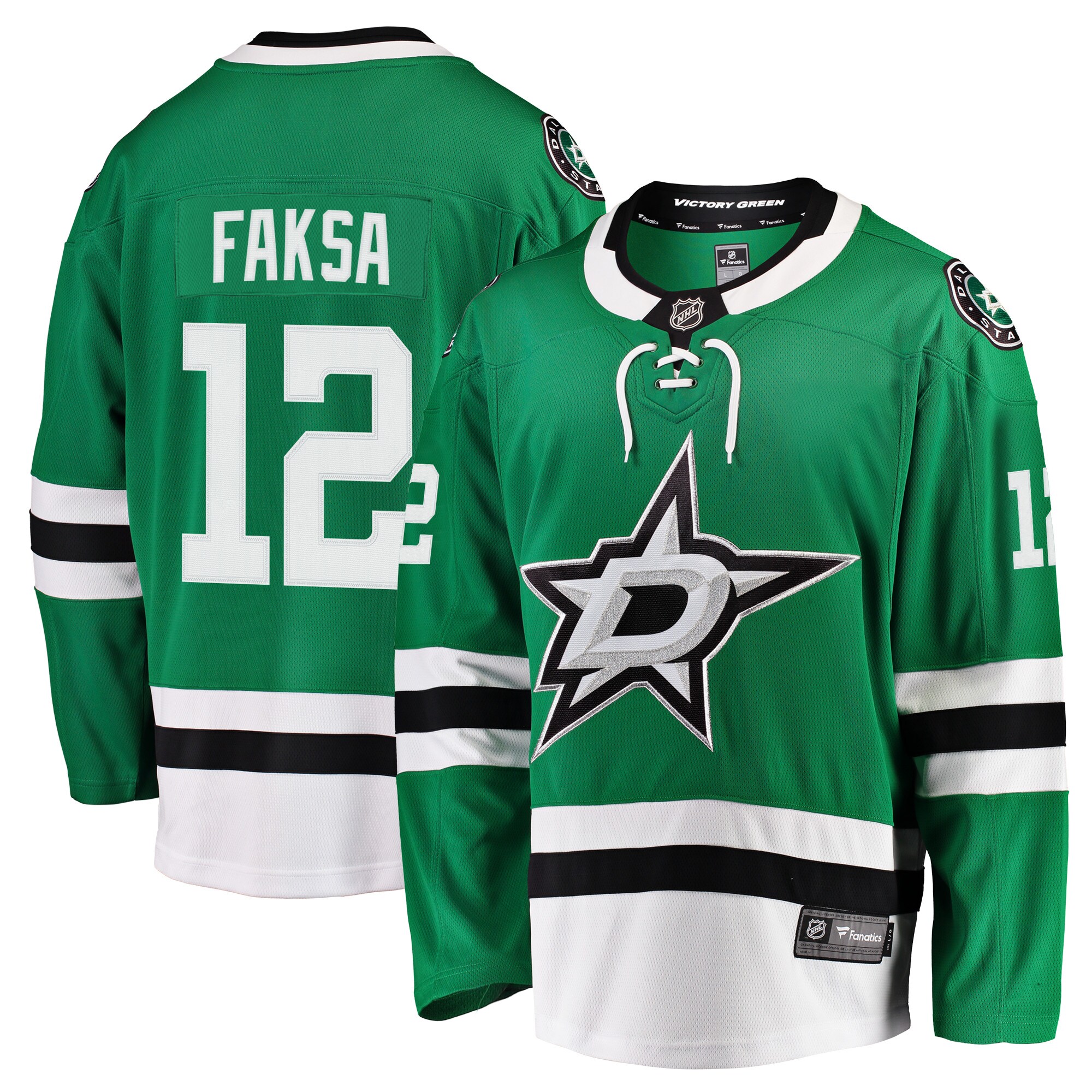 Radek Faksa Dallas Stars Fanatics Breakaway Jersey – Kelly Green