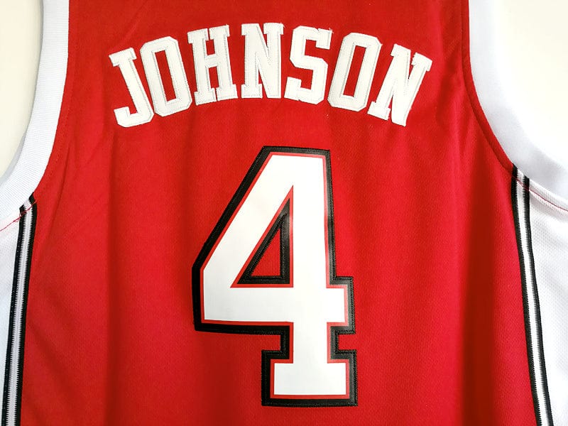 NCAA University of Nevada, Las Vegas No. 4 Larry Johnson University red embroidered jersey