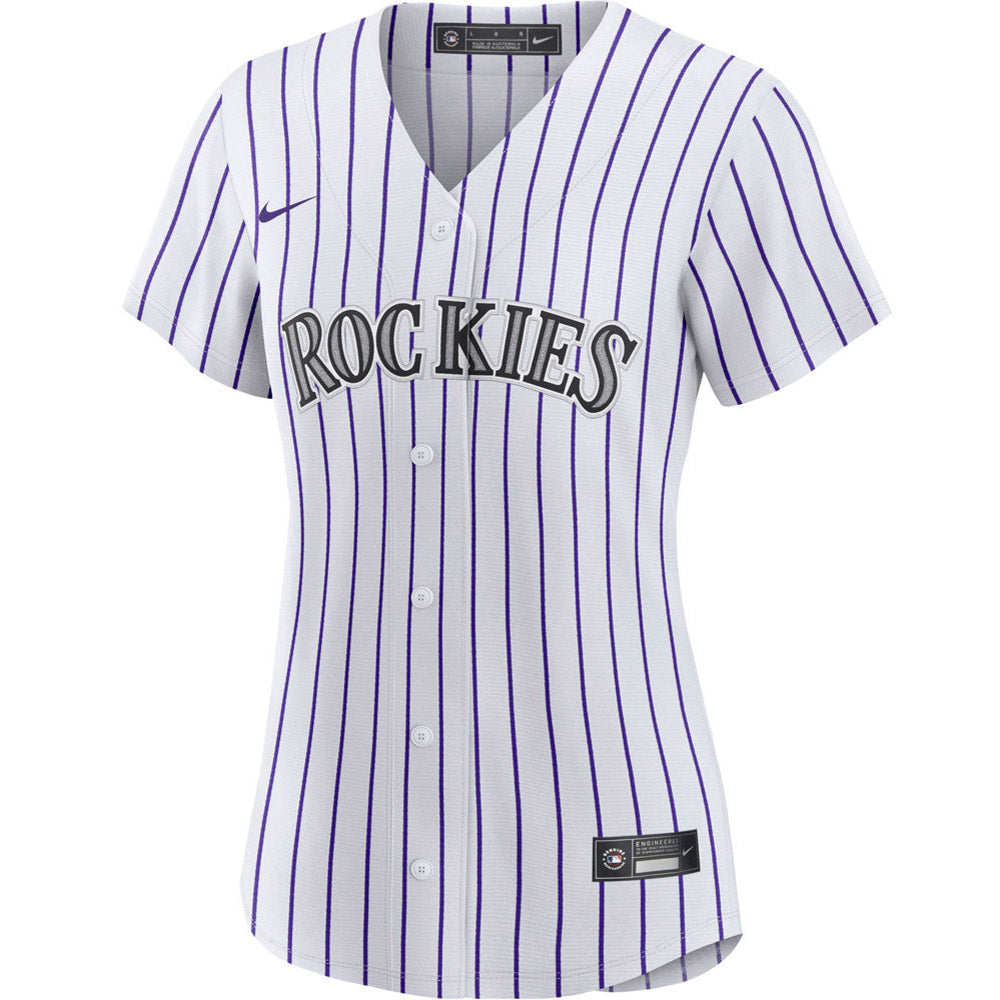 Women's Colorado Rockies Kris Bryant Cool Base Replica Home Jersey - White