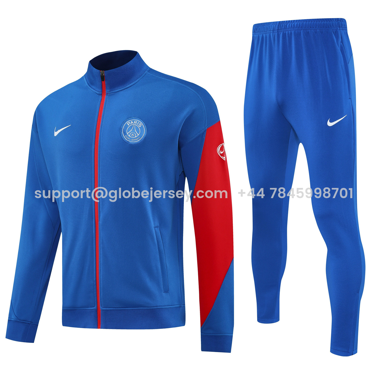 Paris Saint-Germain PSG 25-26 Jacket Training Tracksuit - Blue Jackets & Blue Pants
