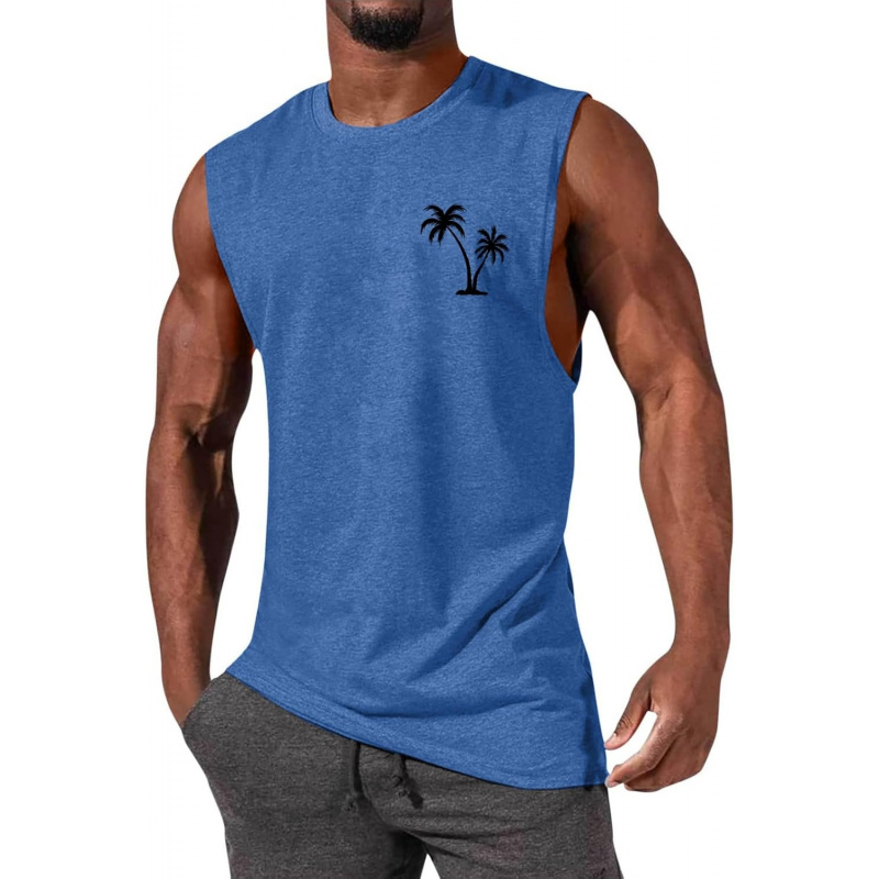 Men's Tank Tops Sleeveless Tee Shirts Casual Summer