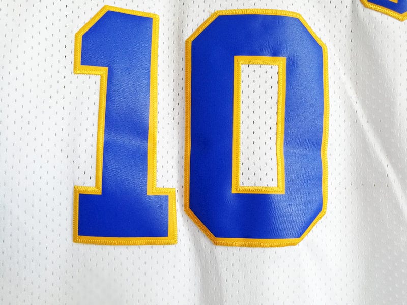 NCAA Rodman University No. 10 Big Chong Net Silver Embroidered Jersey White