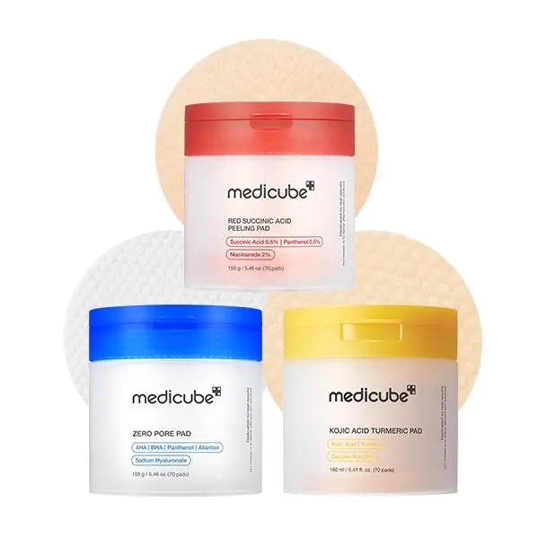 [medicube] Mix & Match Toner Pad Setㅣ Pore, Use After Spot, Brightening Care for Clear & Glass Glow Skinㅣ Viral Toner Pads