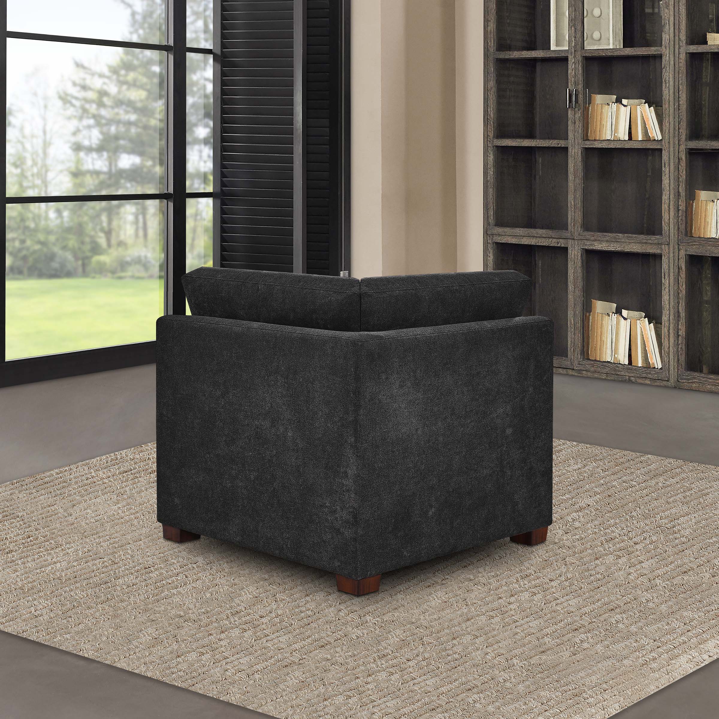 Thomasville Tisdale Corner Chair, Dark Gray