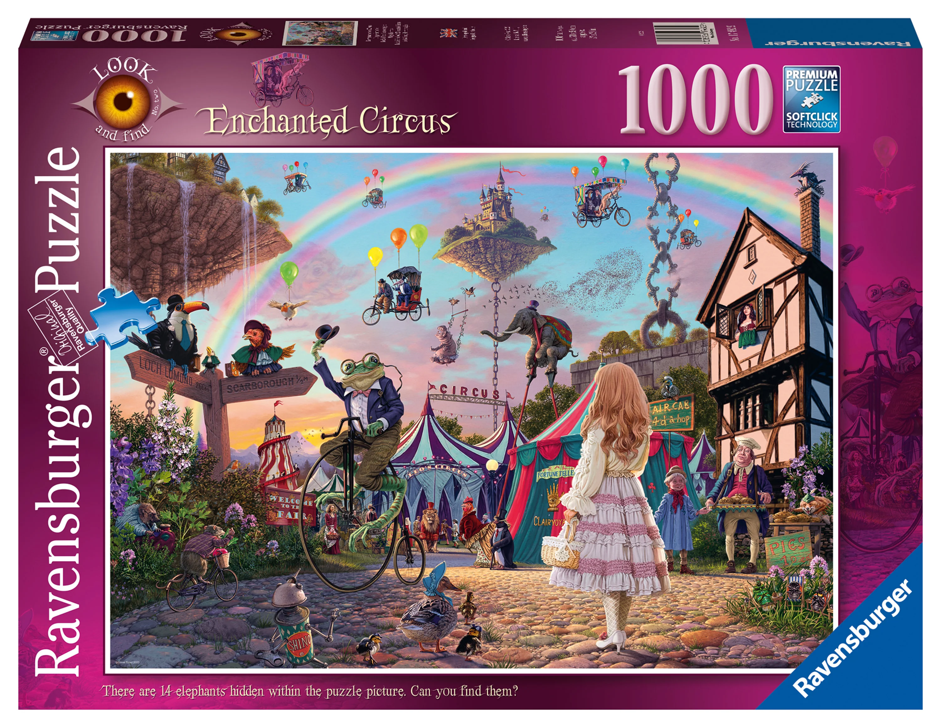 Look & Find No.2, Enchanted Circus – 1000 Piece Jigsaw Puzzle (Ravensburger)