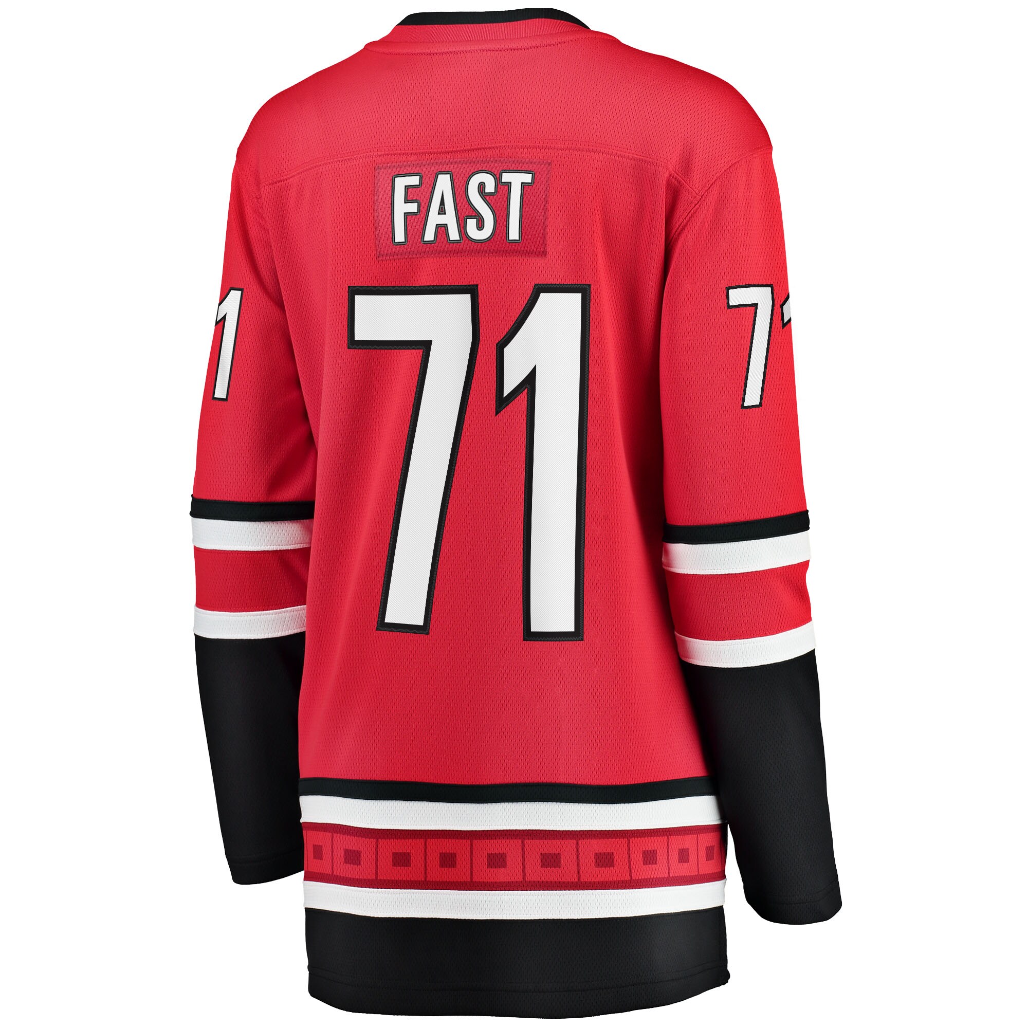 Jesper Fast Carolina Hurricanes Fanatics Women’s Alternate Breakaway Jersey – Red