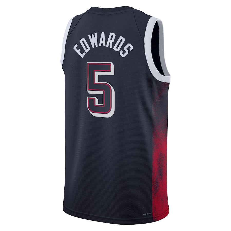 2024 Paris Olympic Games USA Dream Team #5 Anthony Edwards Hot Pressed Jersey