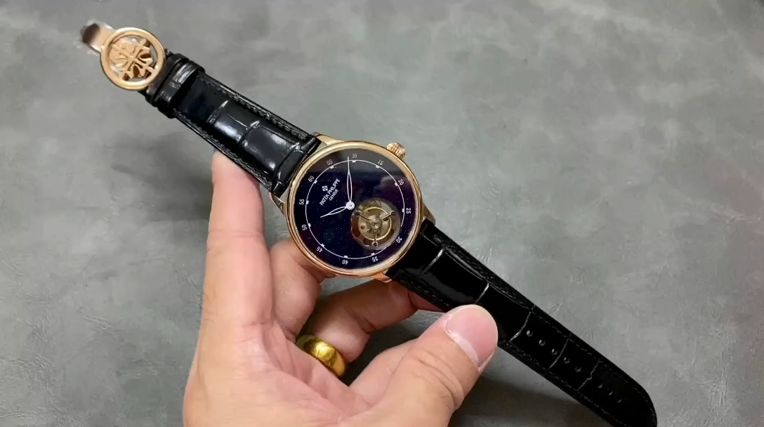 【Super Clone】Patek Philippe Grand Complications Sky Moon Tourbillon Rose Gold 6102P 001 Watch