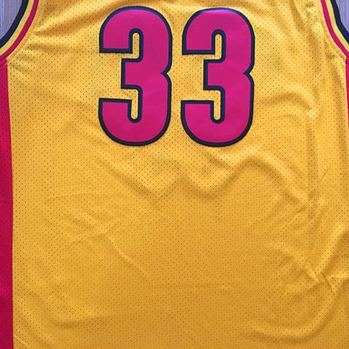 Durant High School Edition No. 33 Yellow Premium Mesh
