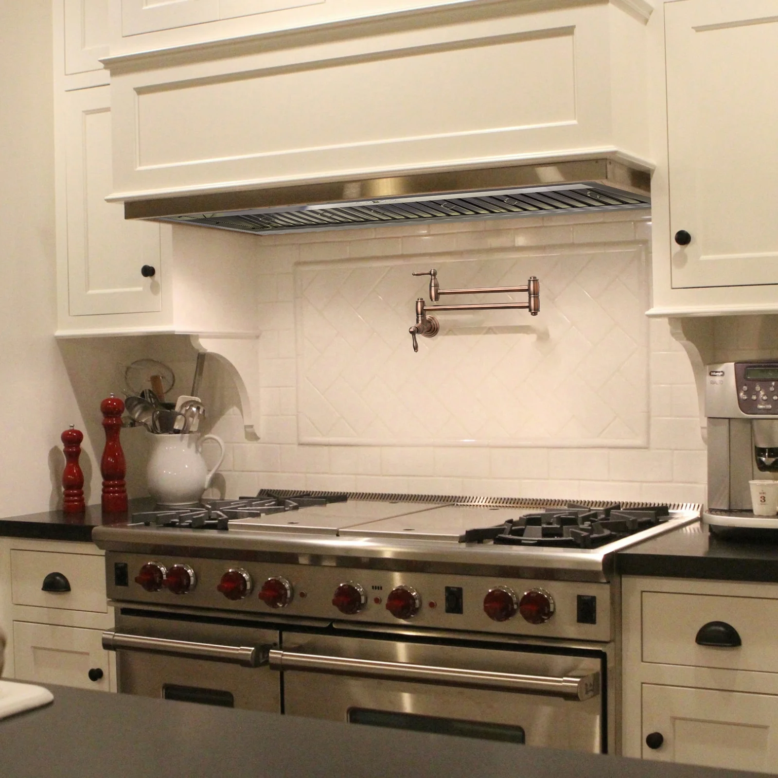 Akicon 48 Inch Range Hood Insert, Stainless Steel 8