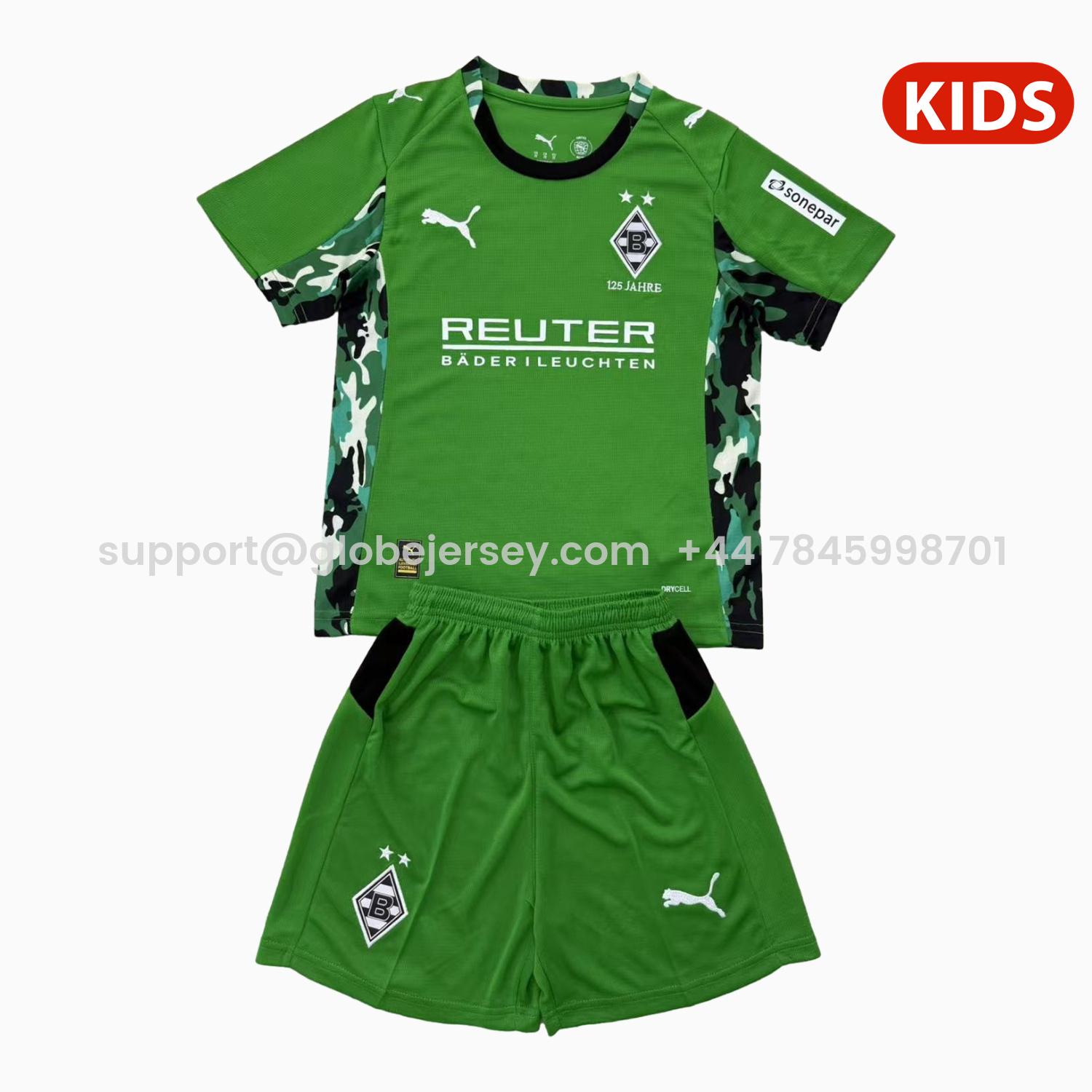 Borussia Mönchengladbach 25-26 Away Kids Kit