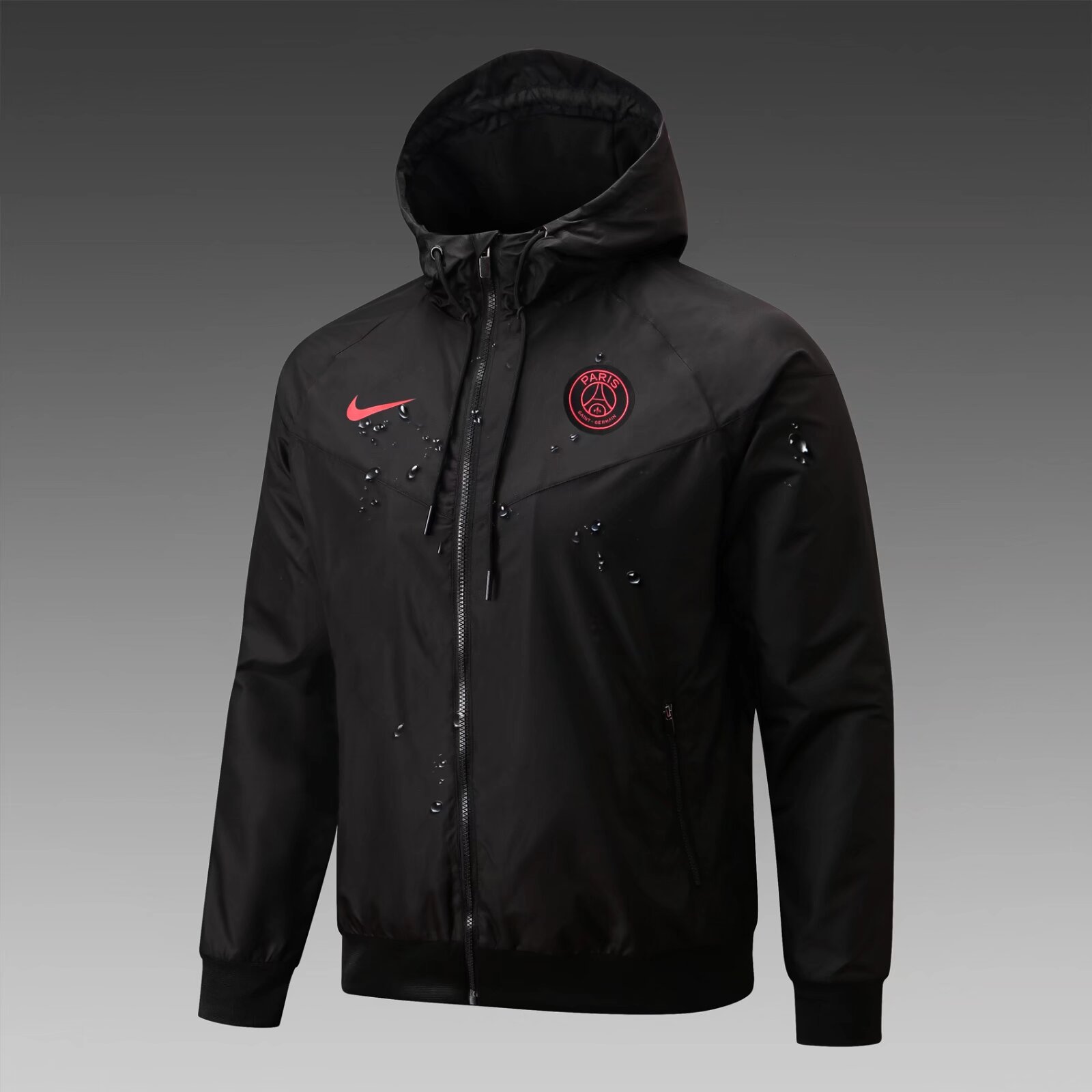 2024/2025 PSG Windbreaker Black Jersey 1:1 Thai Quality