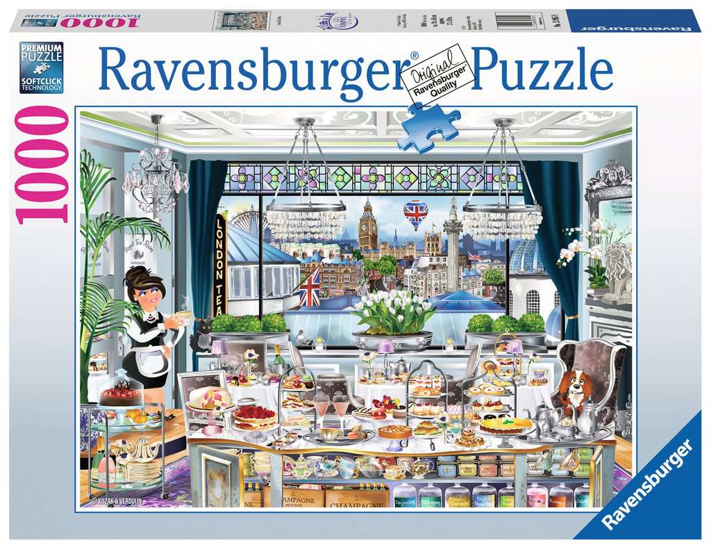 London Tea Party – 1000 Piece Jigsaw Puzzle (Ravensburger)