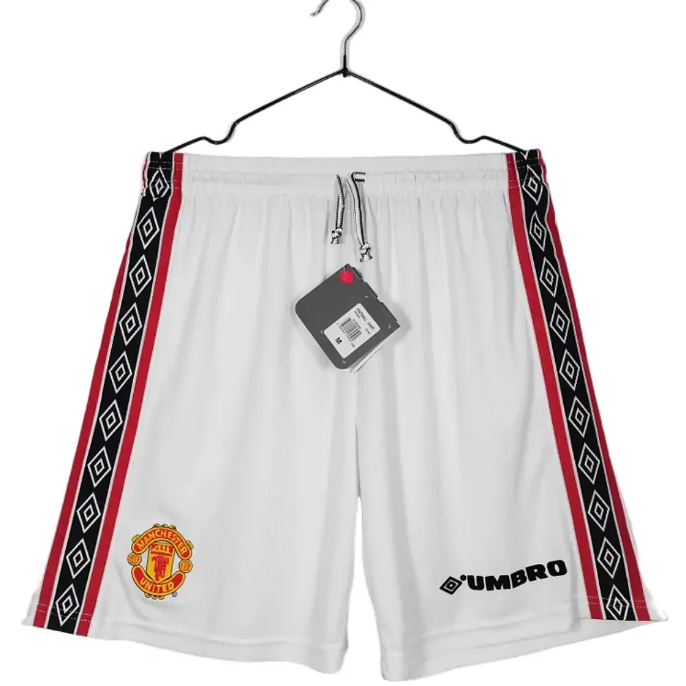 1998 Manchester United Retro Home Shorts - Fans Edition
