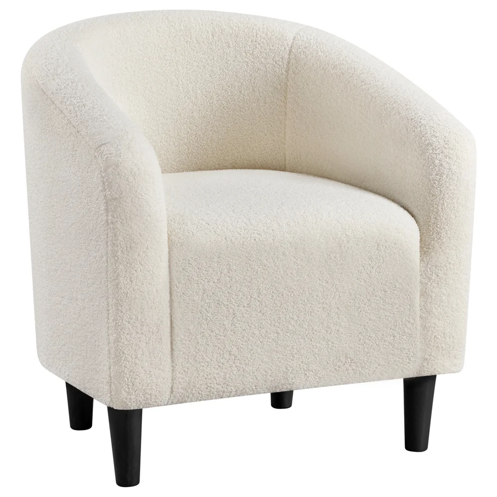 Renwick Upholstered Boucle Accent Chair for Livingroom, Ivory