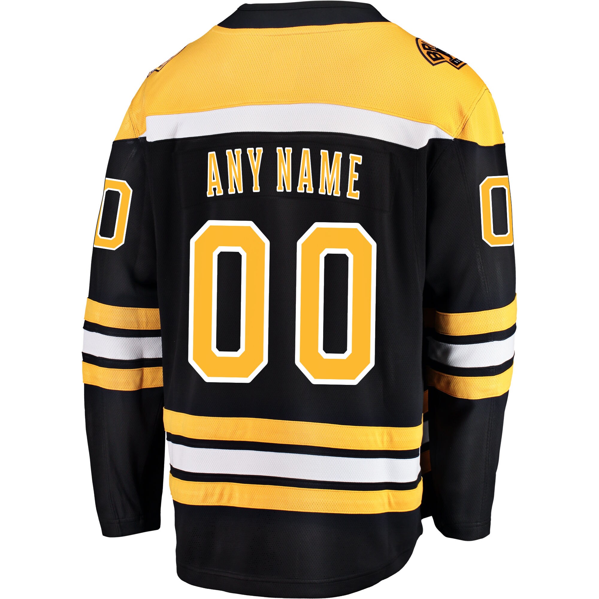 Boston Bruins Fanatics Home Breakaway Custom Jersey – Black