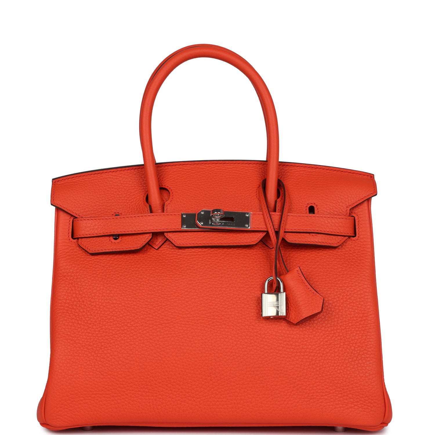 Birkin 30 Rouge Pivoine Clemence Palladium Hardware