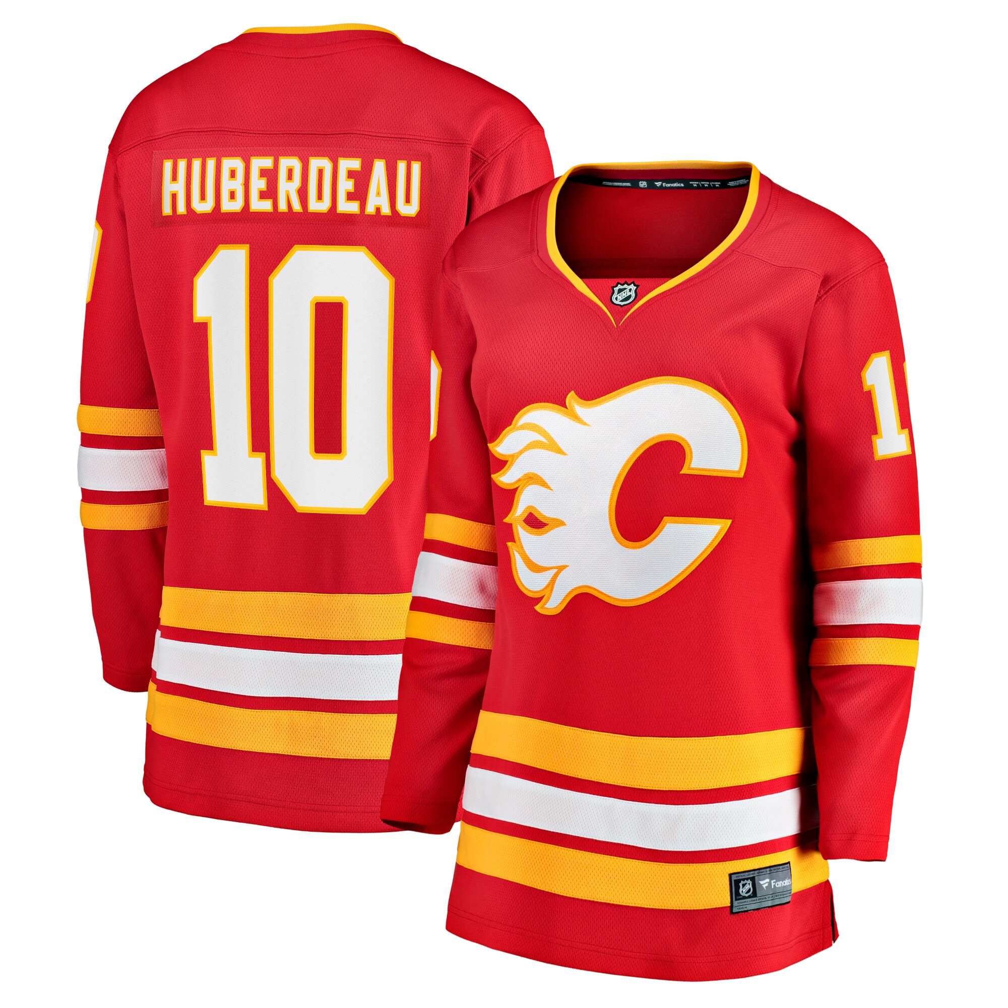 Jonathan Huberdeau Calgary Flames Fanatics Women’s Home Breakaway  Jersey – Red