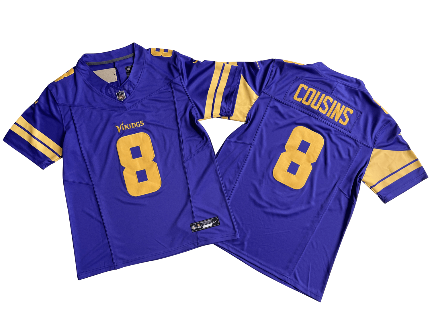 Minnesota Vikings 8# Kirk Cousins Nike Vapor F.U.S.E. Limited Jersey