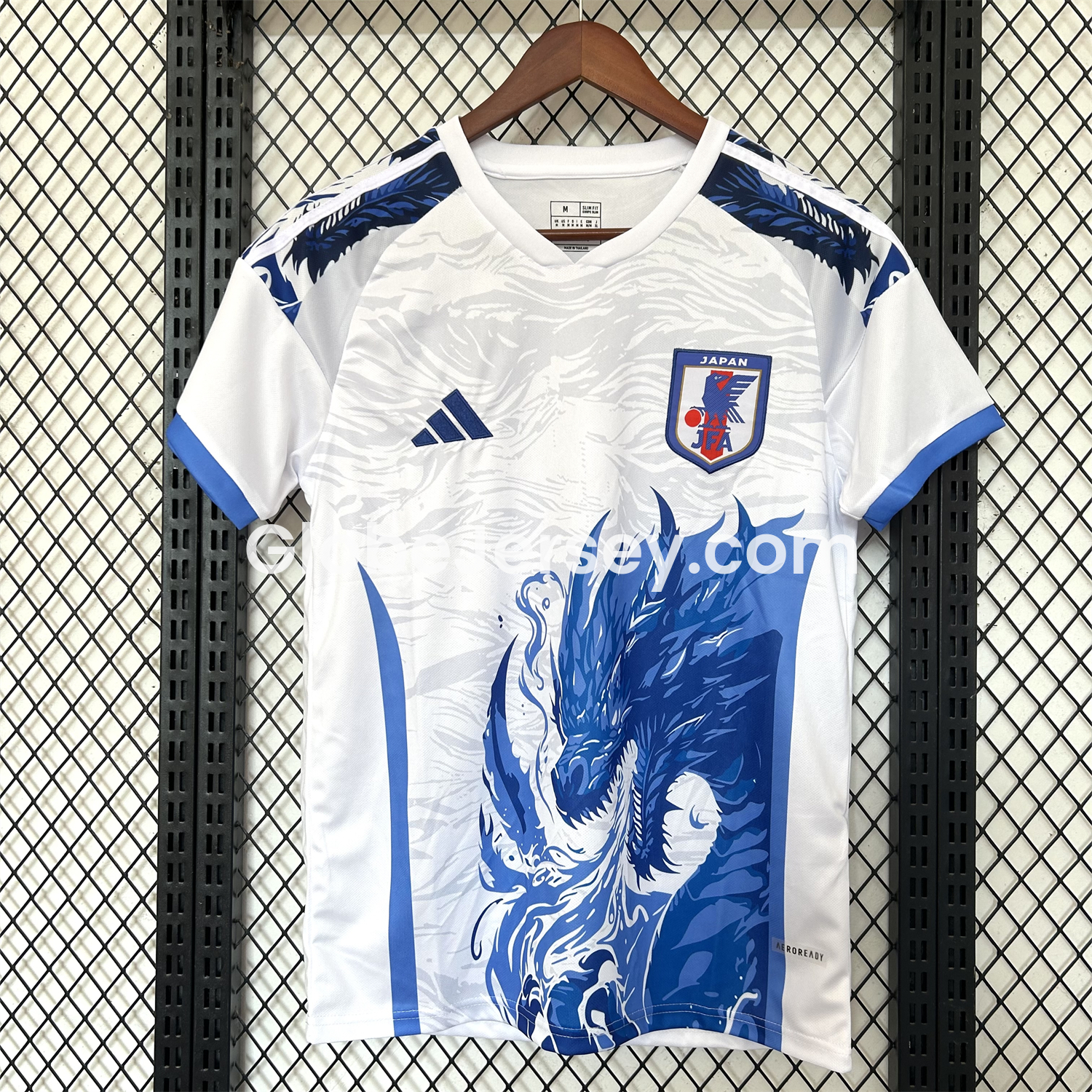 Japan 25-26 Blue Dragon White Jersey - Fans Version