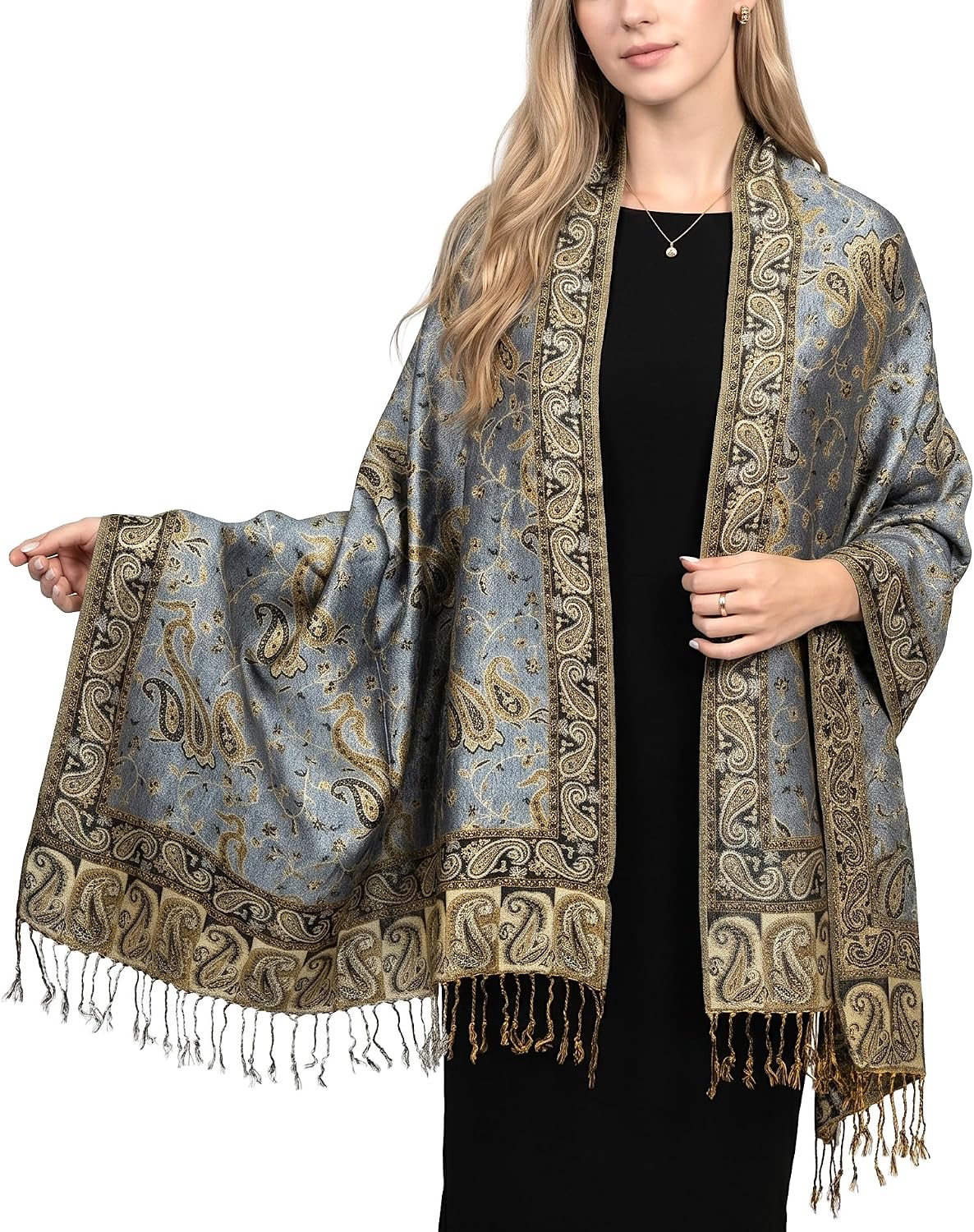 Reversible Paisley Pashmina Rave Scarf