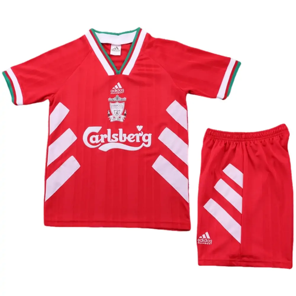1993-95 Liverpool Home Retro Children's Jersey Set - Fans Edition