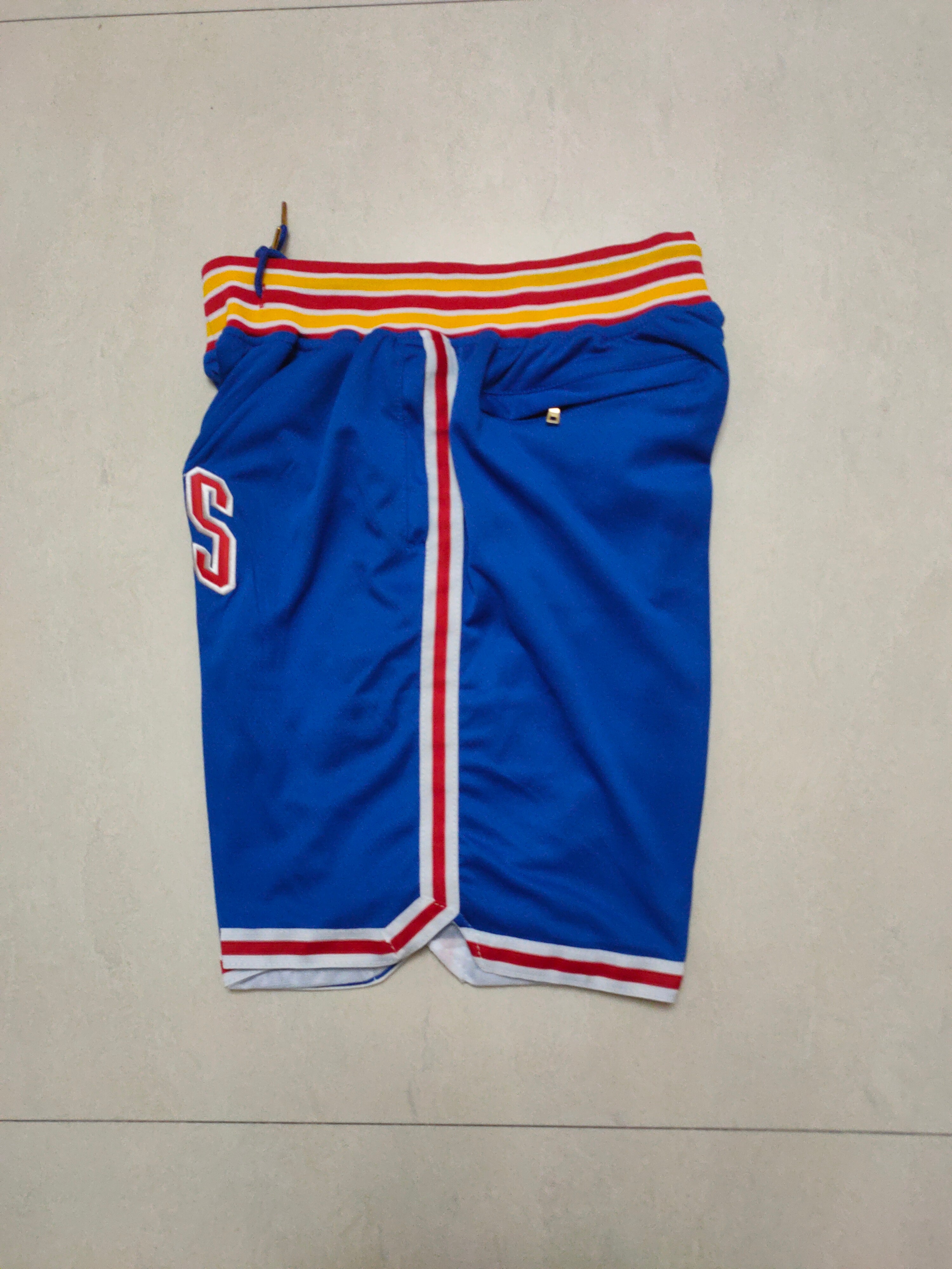 Golden State Warriors Colorful Blue New 75th Anniversary Pocket Pants