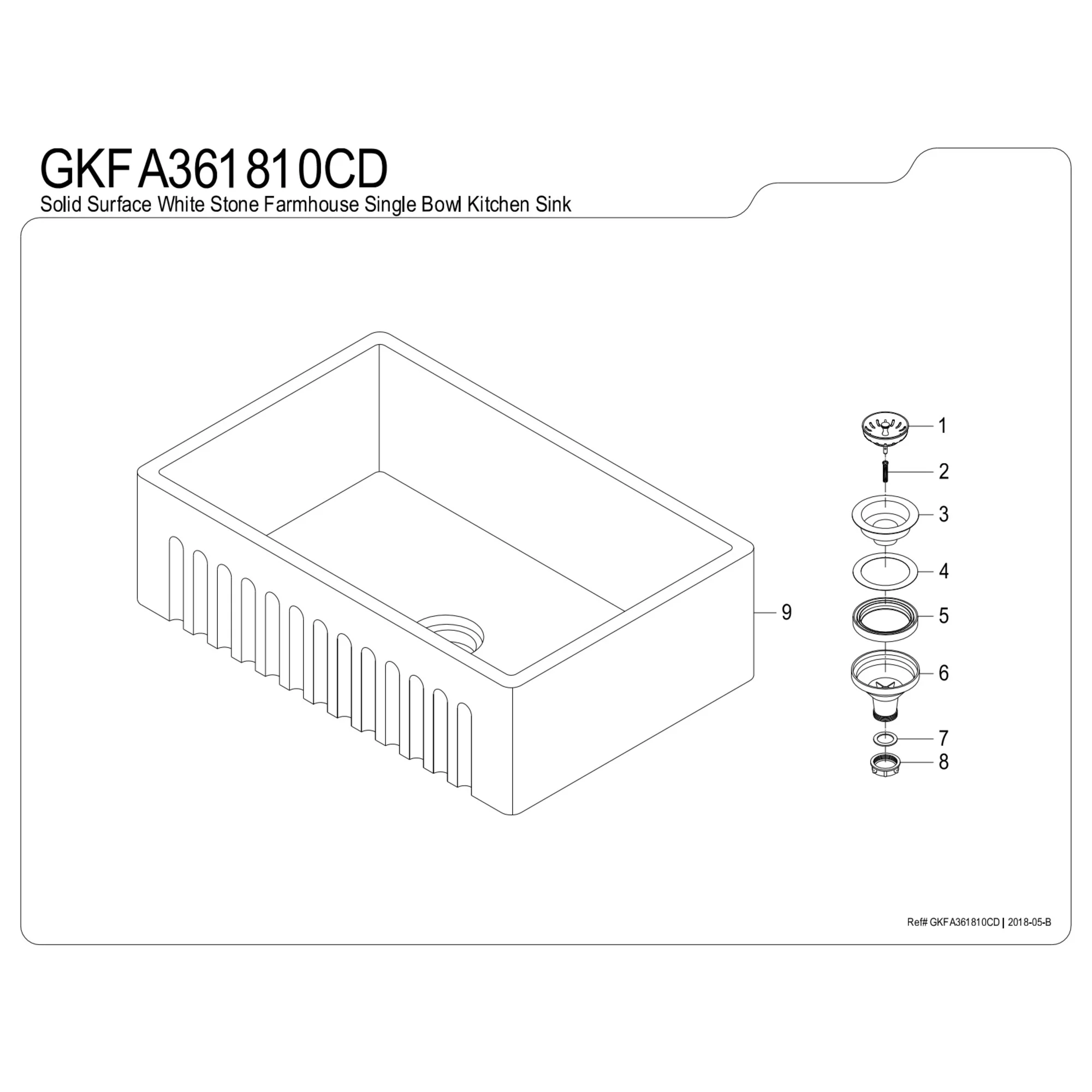 Gourmetier GKFA361810CD Arcticstone 36