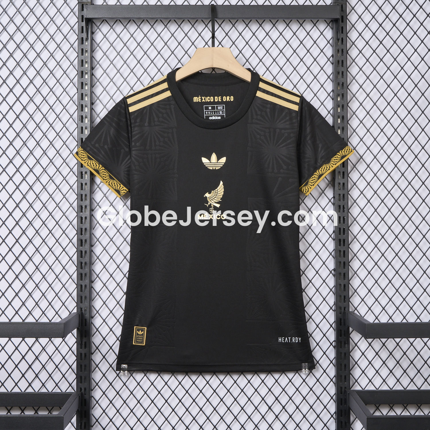 Women's Mexico 2025 Gold Cup Black Jersey - Fans Version