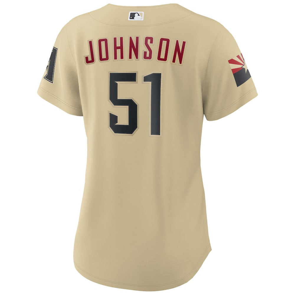 Women's Arizona Diamondbacks Randy Johnson City Connect Replica Jersey - Sand