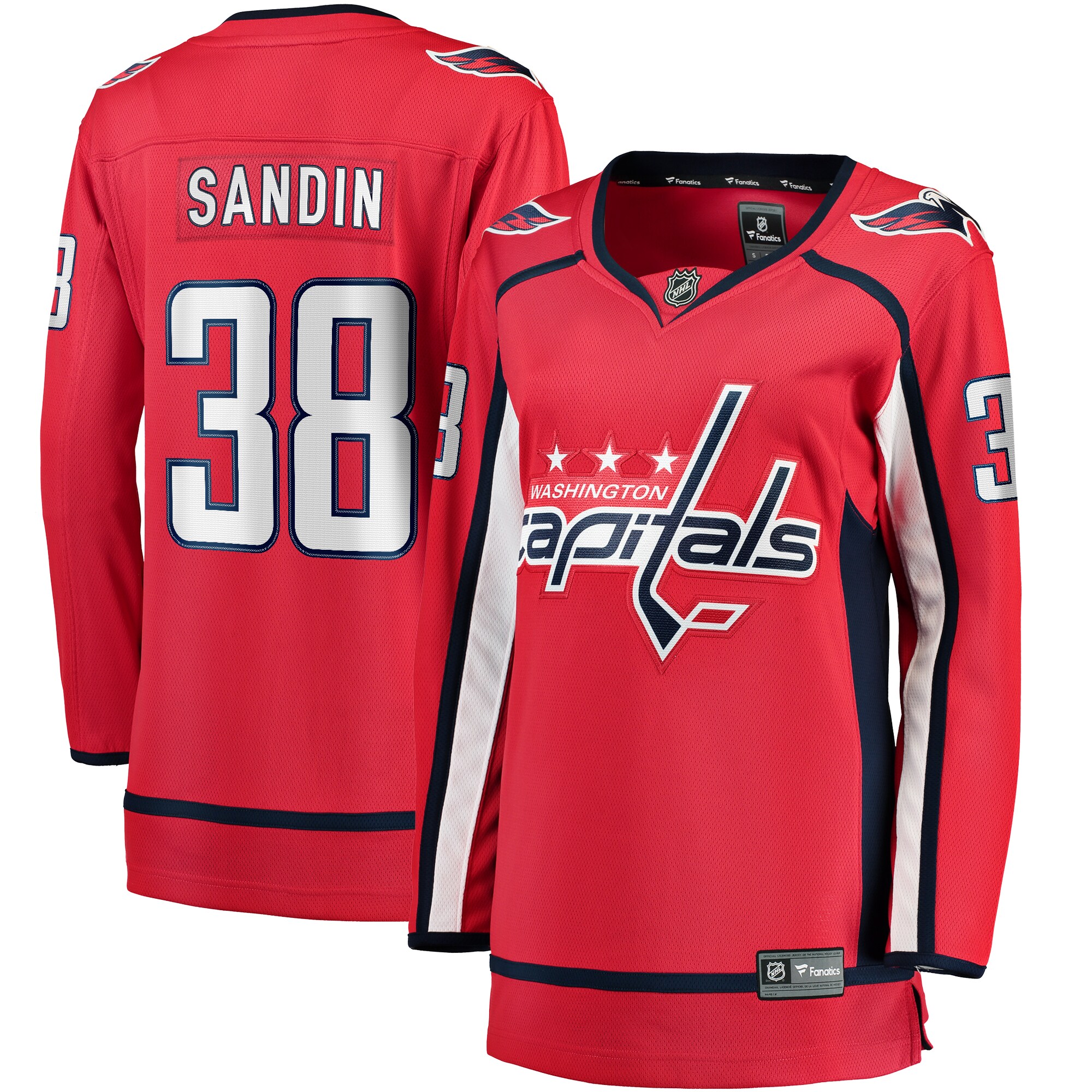 Rasmus Sandin Washington Capitals Women’s Fanatics Home Breakaway Jersey – Red