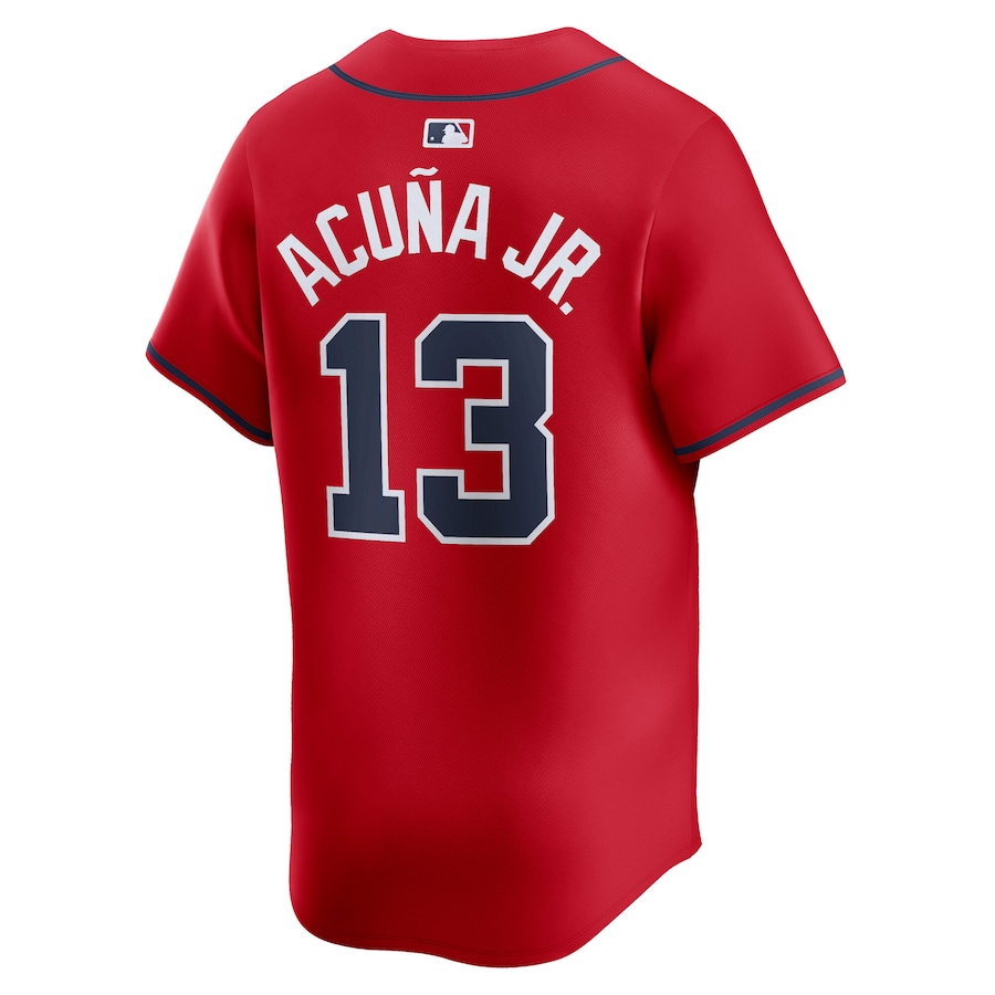 Men's Atlanta Braves Ronald Acuña Jr. Red Alternate Limited Jersey