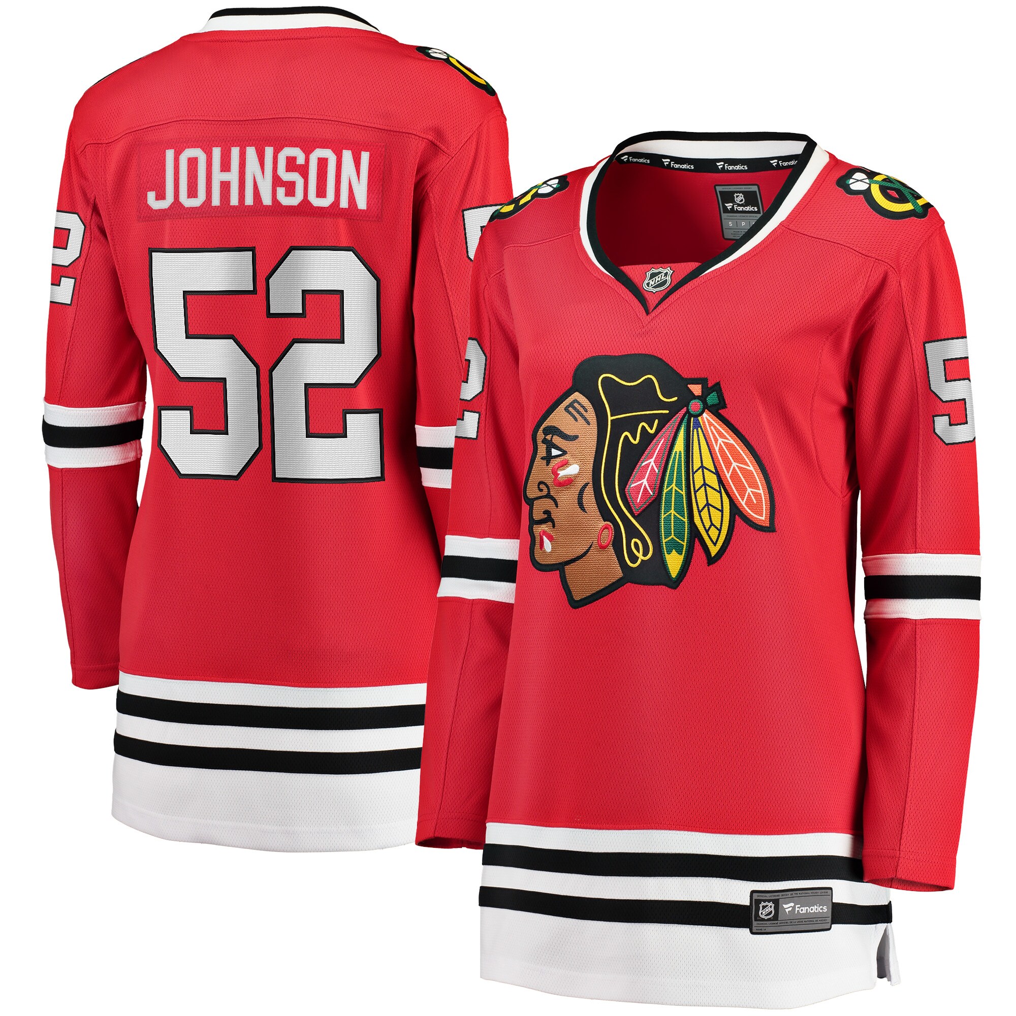 Reese Johnson Chicago Blackhawks Fanatics Women’s Home Breakaway   Jersey – Red
