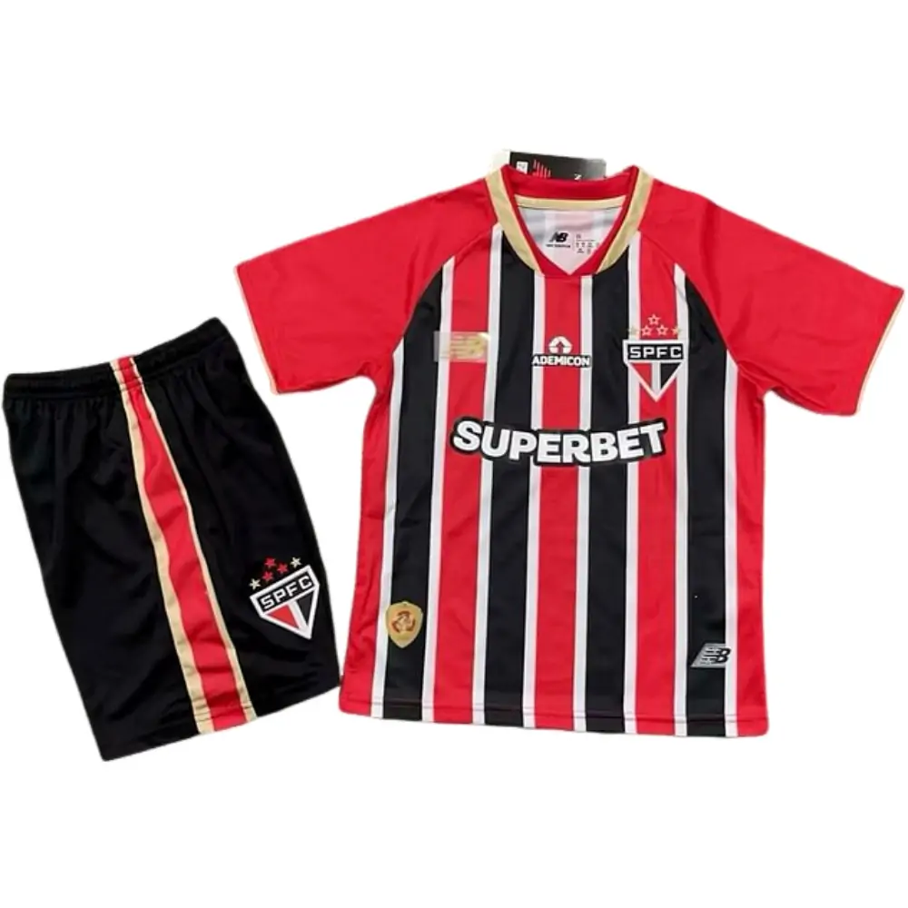 2025-26 Sao Paulo Away Jersey Children's Set - Fan Edition