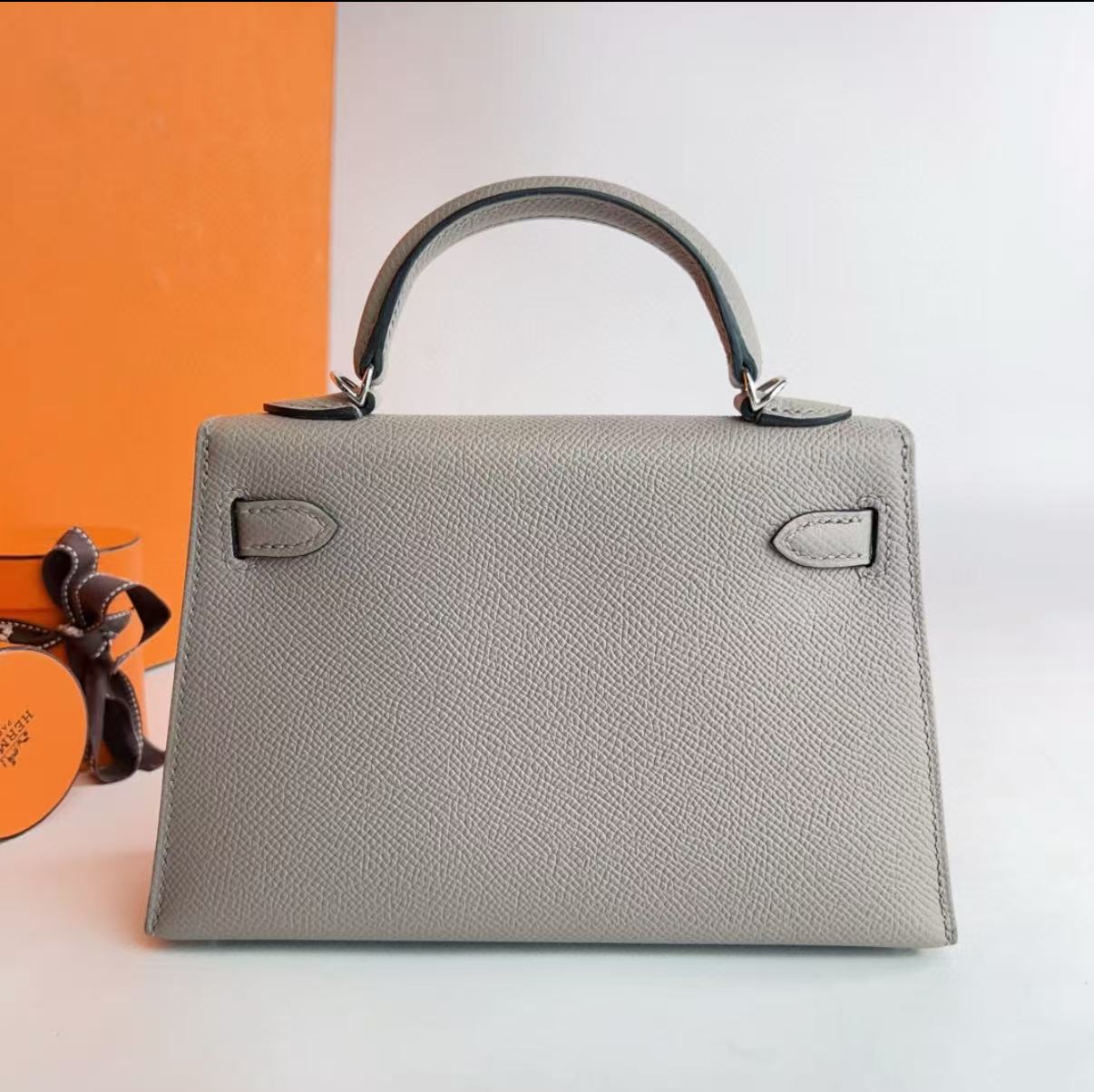 Kelly mini 20 Seagull Grey custom