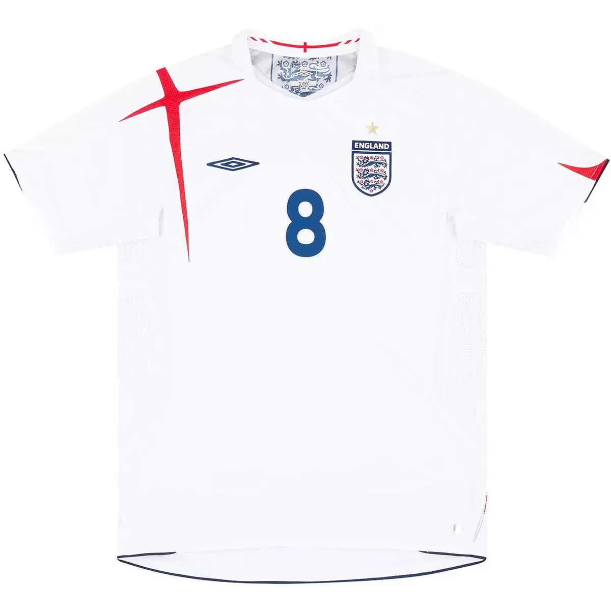 Lampard #8 Retro England 2006 Home Football Jersey
