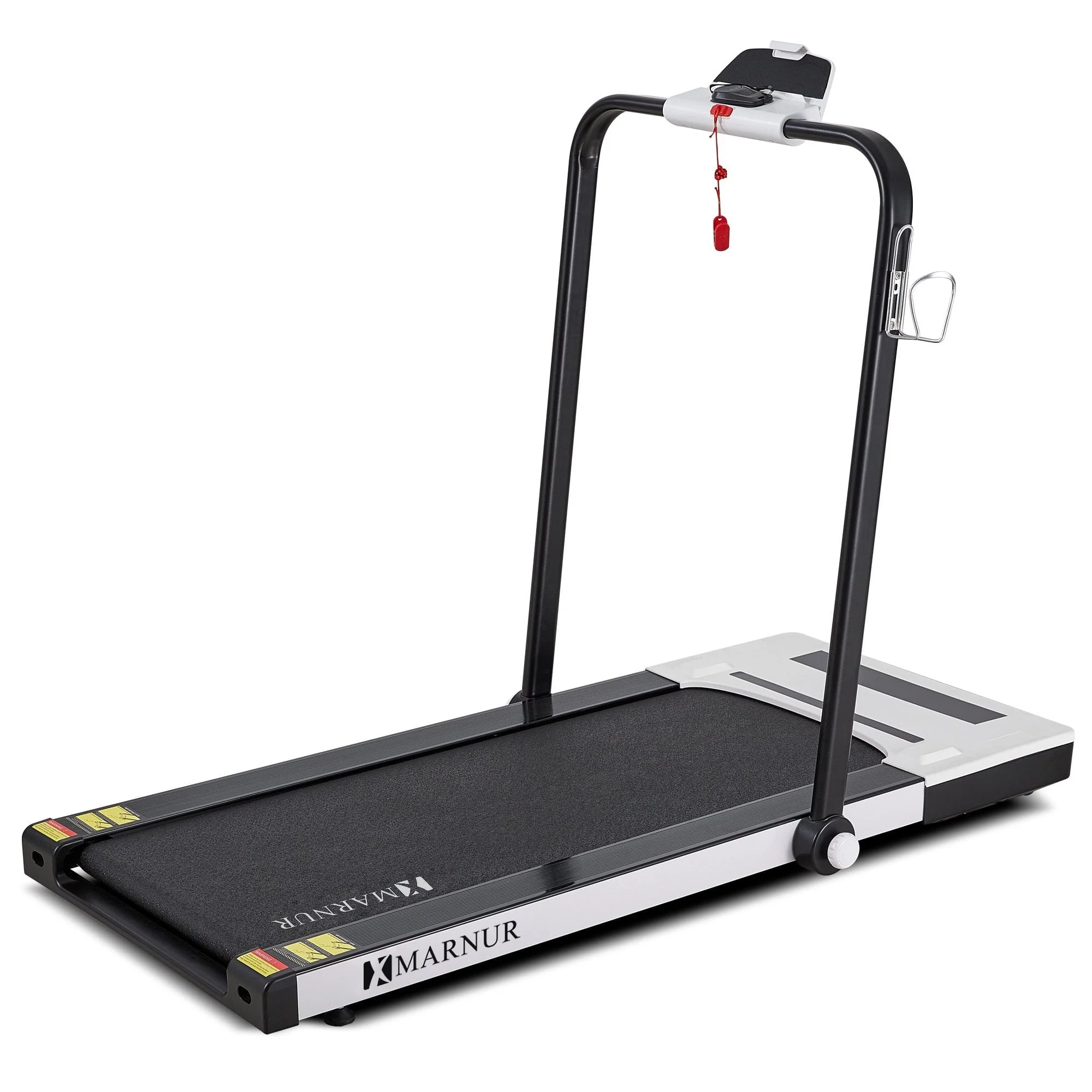MARNUR 2 in 1 Folding Treadmill 2.2HP Under Desk Treadmill for Fitness with LED Display, Remote Control, Walking Jogging Running Exercise Machine for Home Office, Maximum Weight 220 lbs