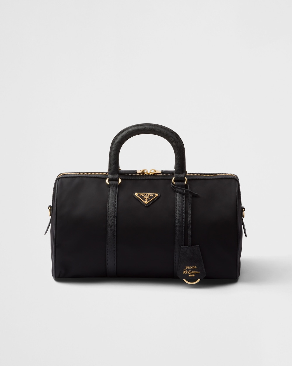 Re-Edition 1978 Medium Re-Nylon and Saffiano Leather Top-Handle Bag