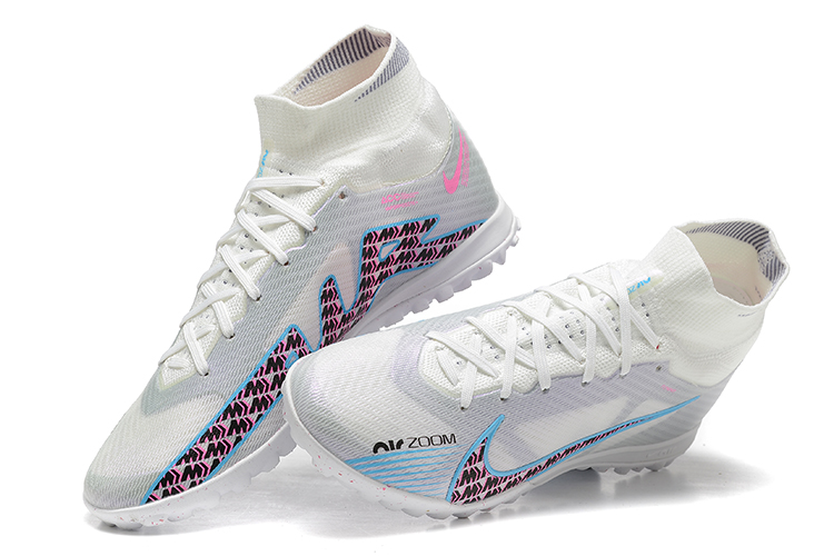 Assassin XV high-top fully knitted waterproof MD air cushion grass spike football shoes