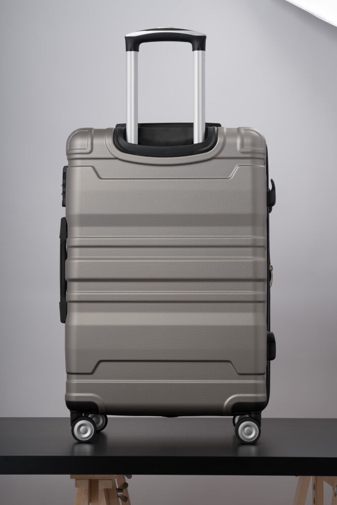 Luggage Suitcase 3 Piece Sets, New Model Expandable ABS Hardshell Luggage, Lightweight Carry-on Suitcase Sets with Spinner Wheels & TSA Lock, 20''/ 24''/ 28'', Blue Gray