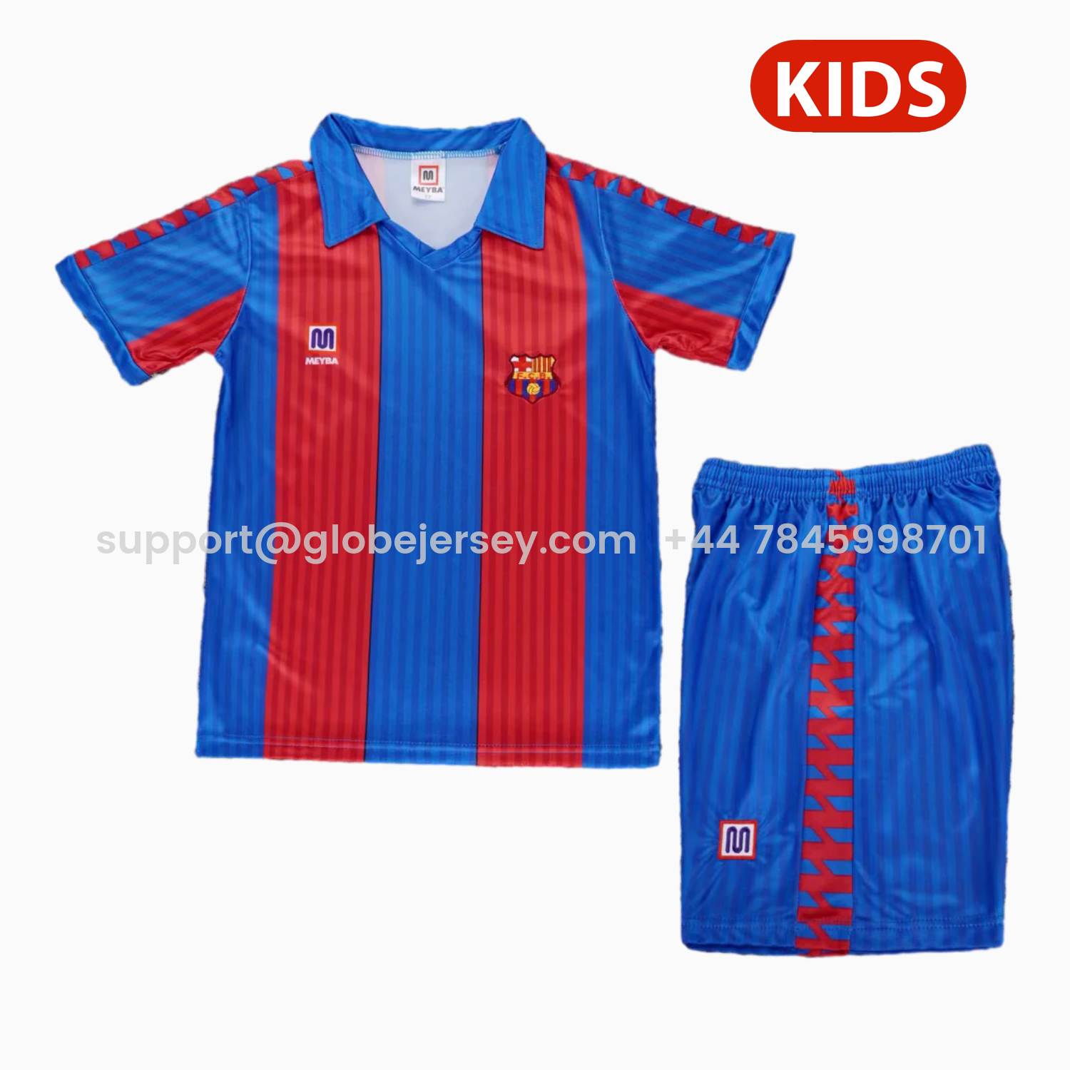 Retro Barcelona 1989-92 Home Kids Kit