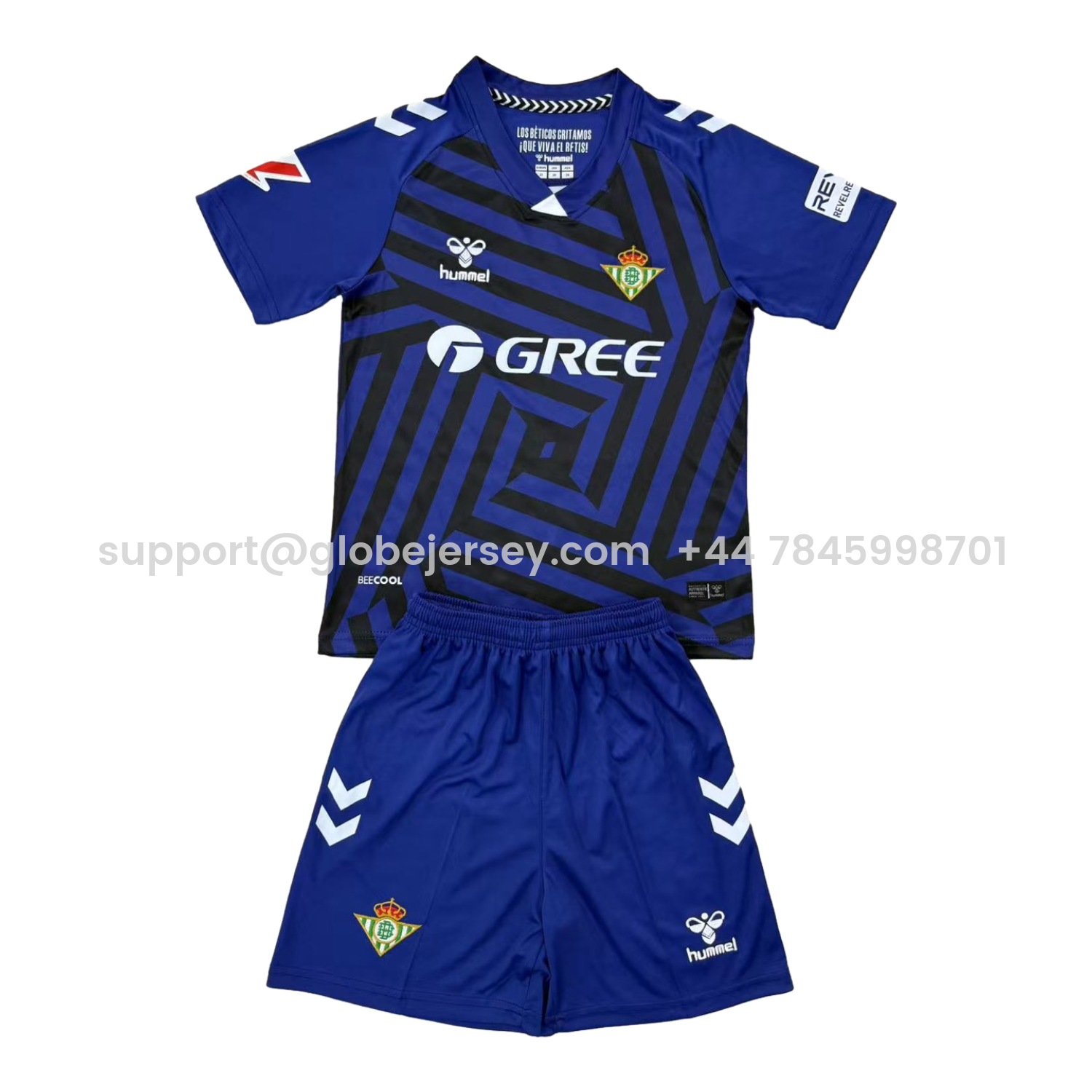 Real Betis 25-26 Blue Goalkeeper Men's Adult Jersey Set - Fans Version