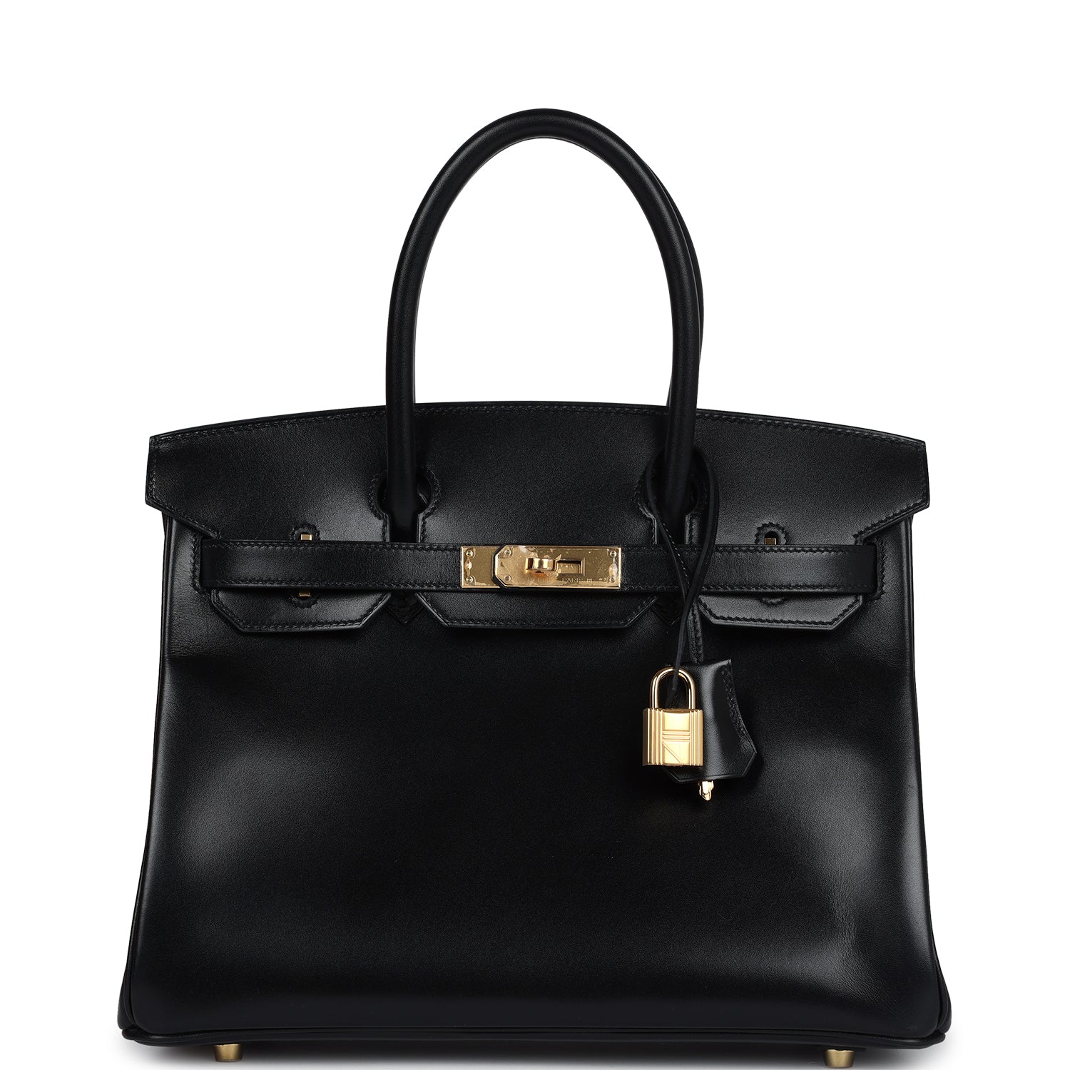 Birkin 30 Black Box Gold Hardware