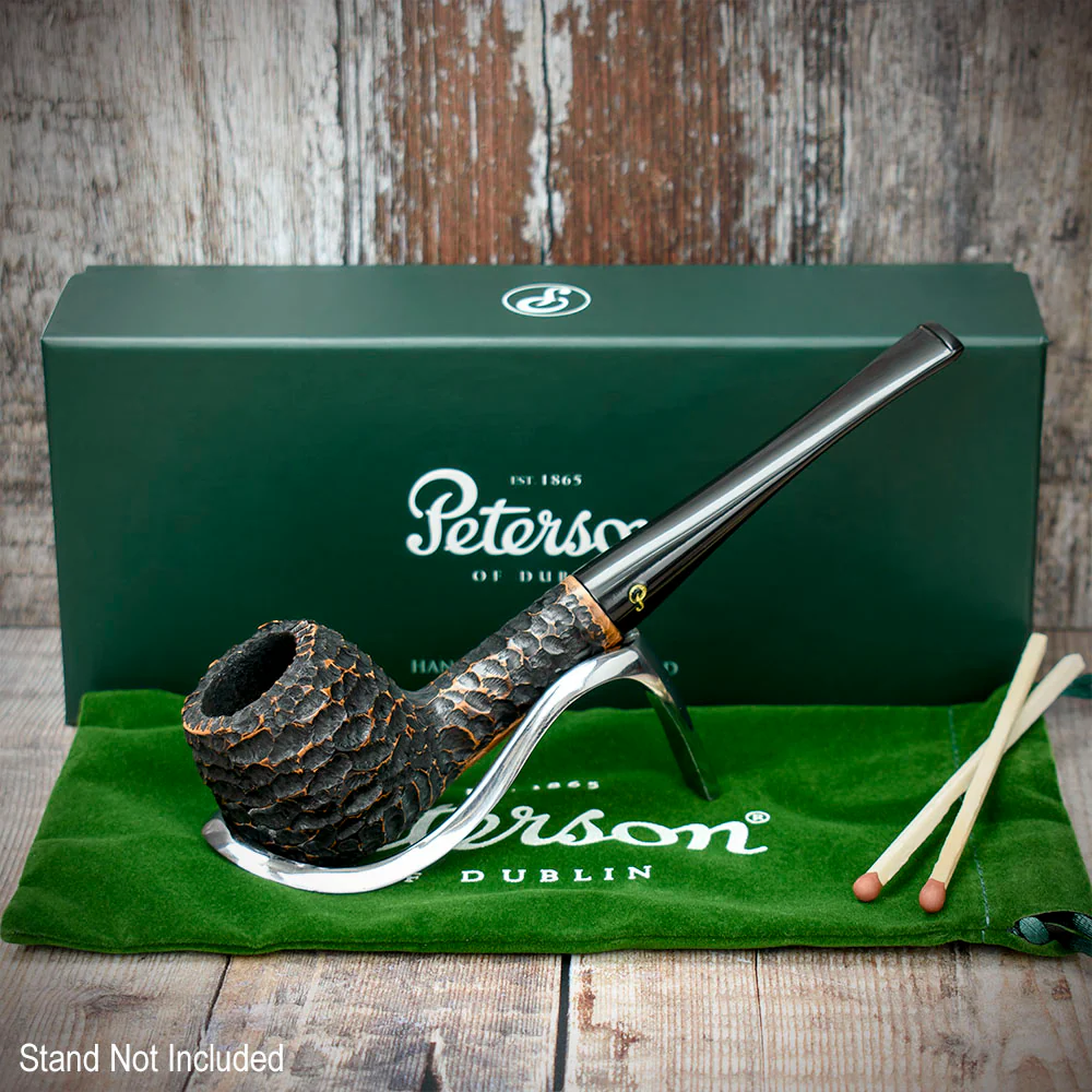 Peterson of Dublin Aran Rusticated Briar Smoking Pipe - Shape No.86