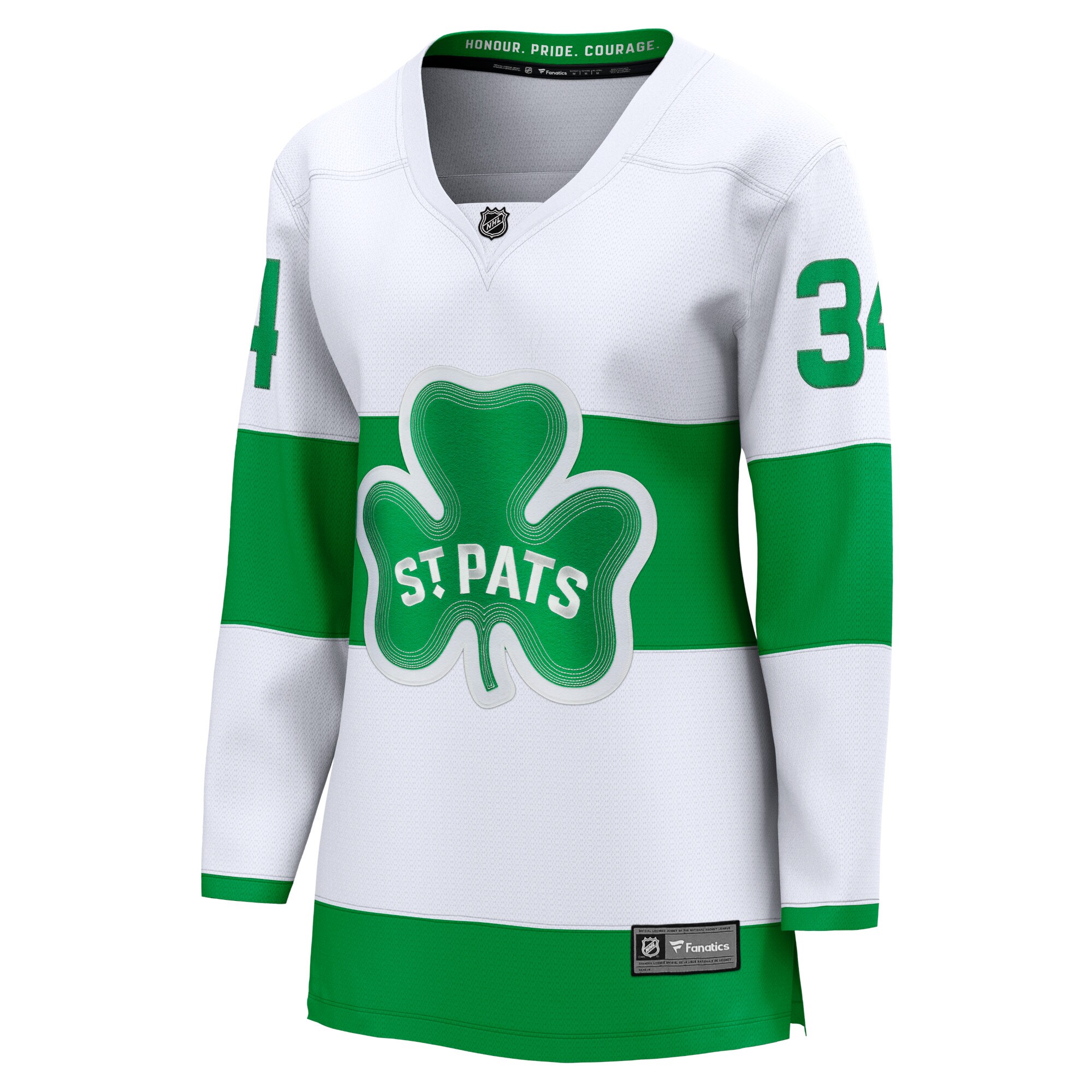 Auston Matthews Toronto Maple Leafs Fanatics Women’s St. Patricks Alternate Premier Breakaway   Jersey – White