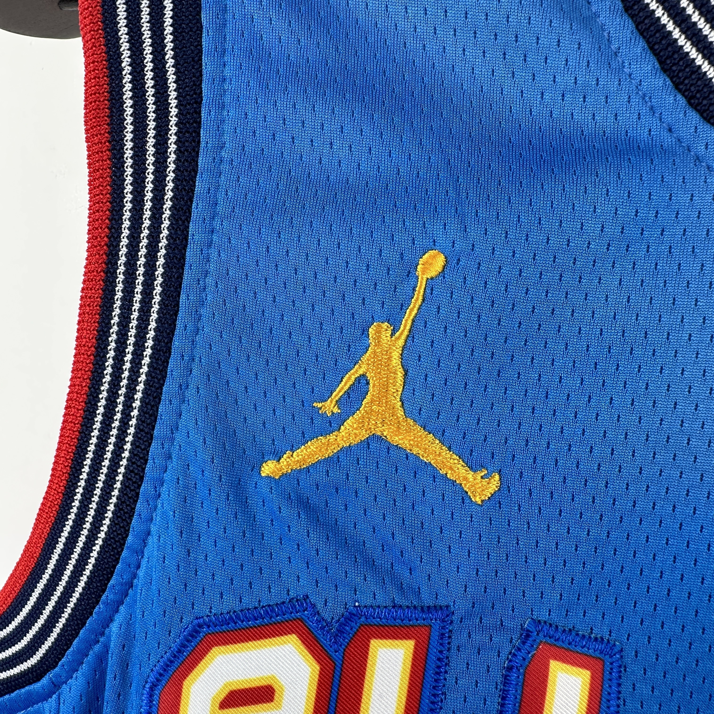 Embroidered 25th season All-Star Blue No. 35 Durant