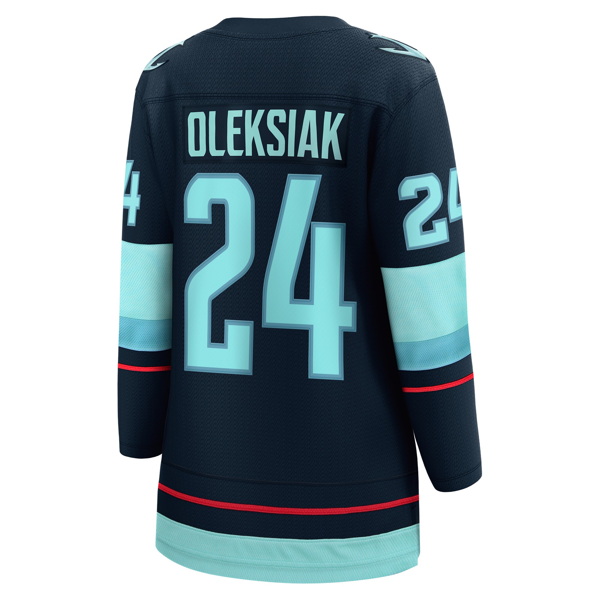 Jamie Oleksiak Seattle Kraken Fanatics Women’s Home Breakaway   Jersey – Deep Sea Blue