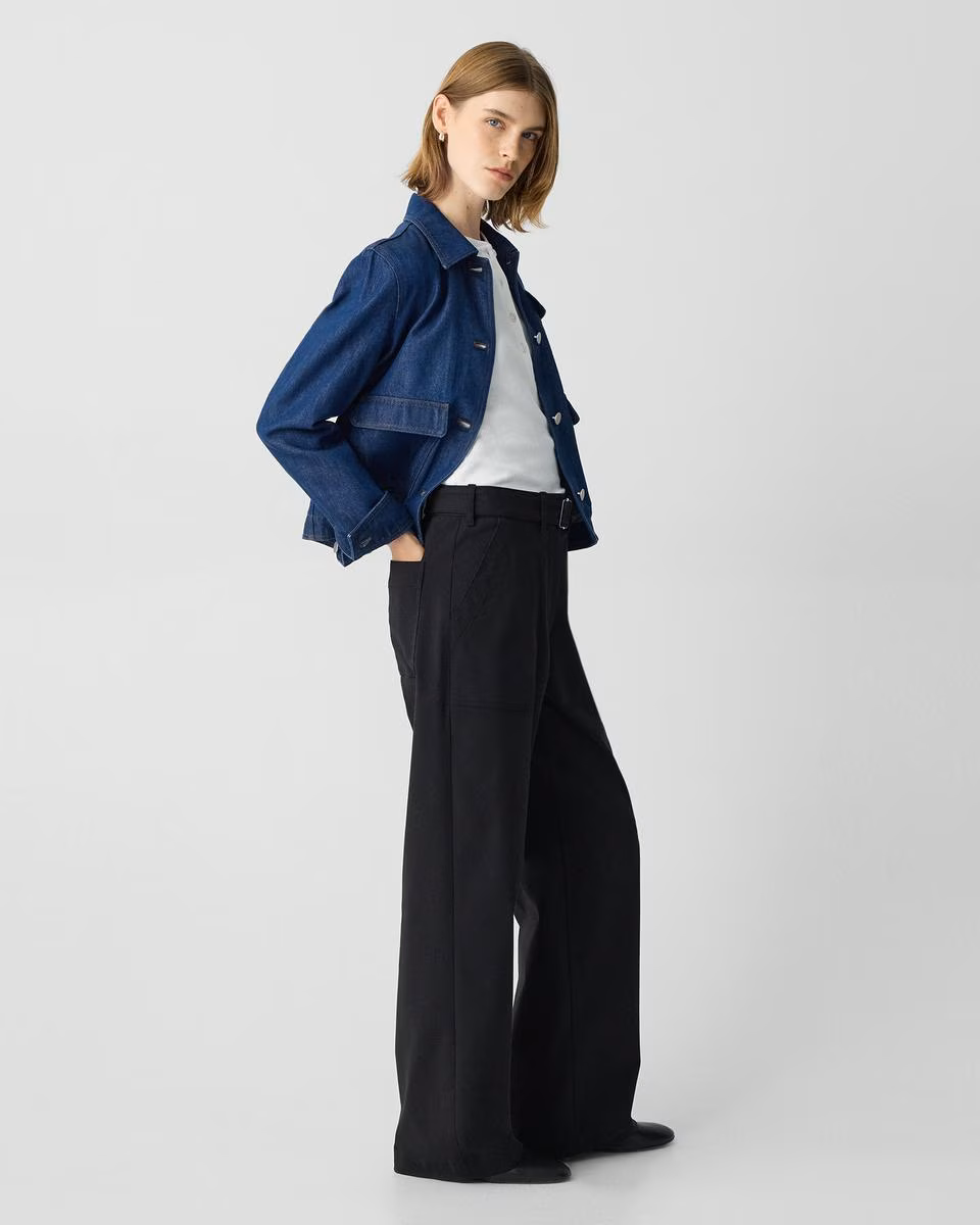 Utility Wide-Leg Pant, 31'' in Neoteric Twill