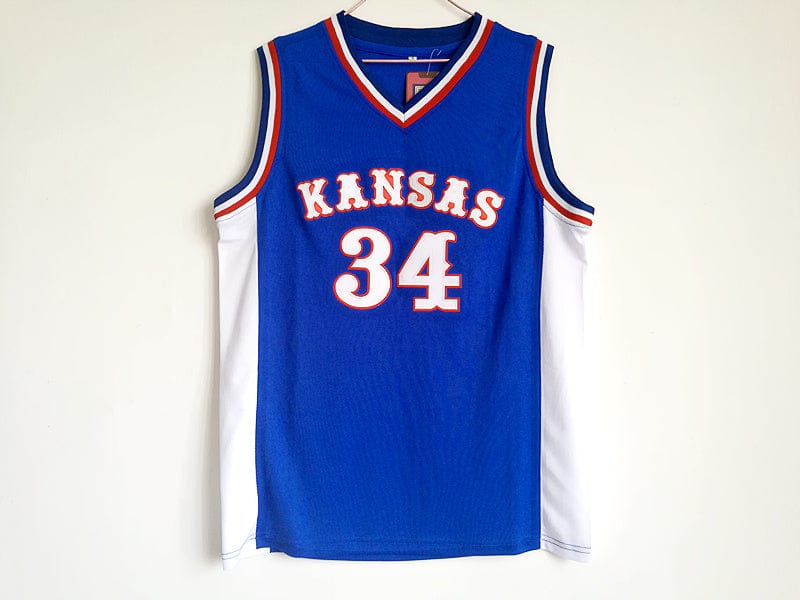 NCAA University of Kansas (kansasi) No. 34 Pierce blue jersey